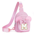 QLOVEA Little Girls Sling Bag, Small Belt Bags for Girl, Easter Gifts for Kids