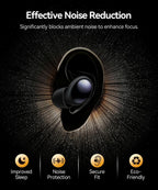 Ear Plugs for Sleeping 45dB Noise Cancelling Ear Plugs for Noise Reduction &