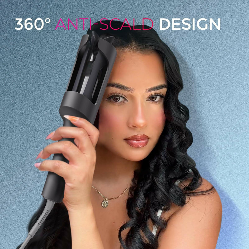 TYMO Automatic Rotating Curling Iron - TYMO CURLPRO Beach Waves Curling Wand,