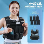 ZELUS Adjustable Weighted Vest for Women, Curve-Fit Ergonomic Workout Vest with