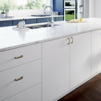 10-Pack Franklin Brass Lombard Cabinet Handles 3" Hole Center Pulls | Champagne