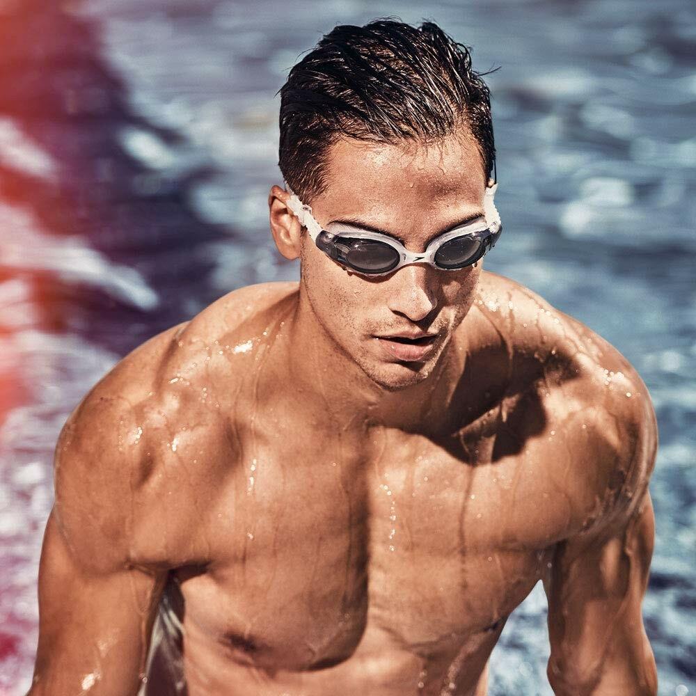 Speedo Unisex-Adult Swim Goggles Hydrosity, White Cloud