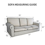 PureFit Reversible Quilted Sofa Cover, Water Resistant Slipcover Furniture