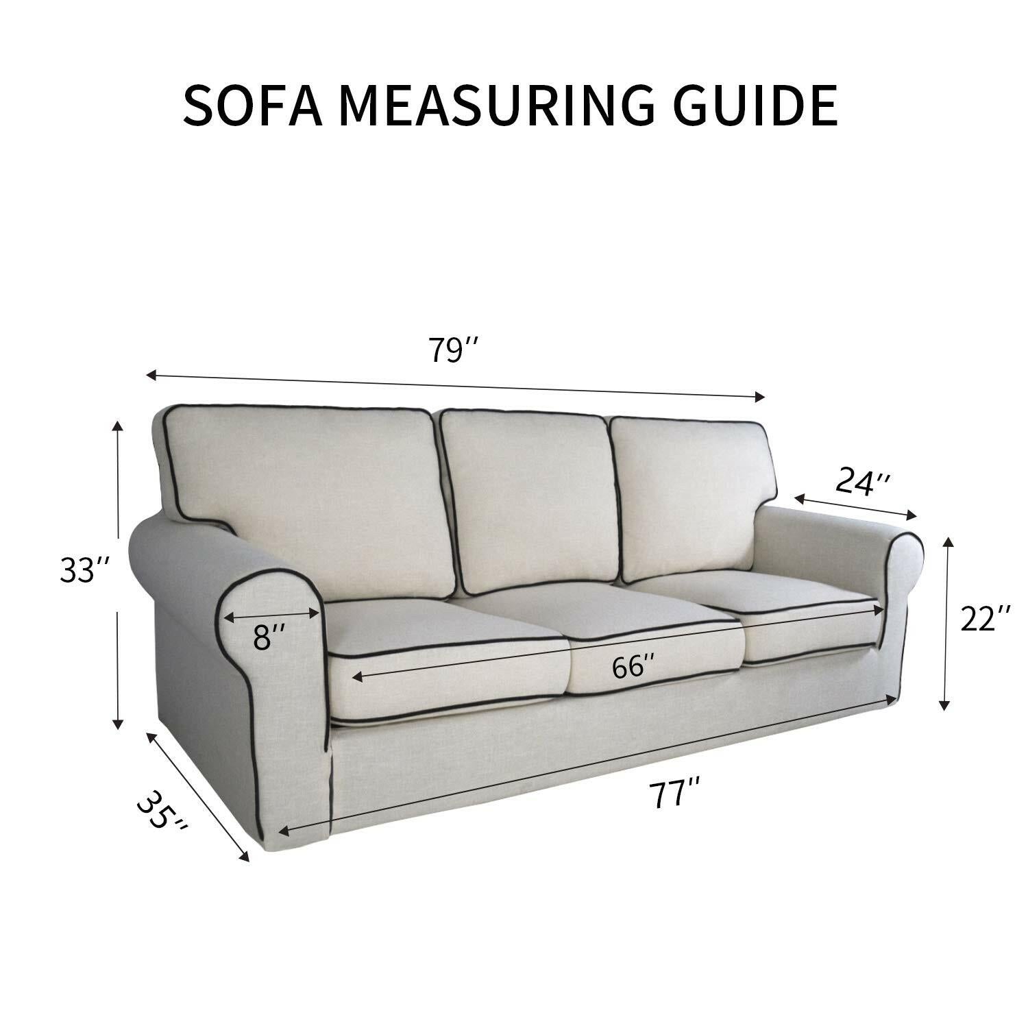 PureFit Reversible Quilted Sofa Cover, Water Resistant Slipcover Furniture