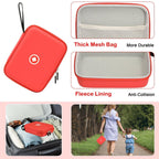 Fukumi Hard Travel Case for Asthma Inhaler, (Case Only) Inhaler Spacer Case for