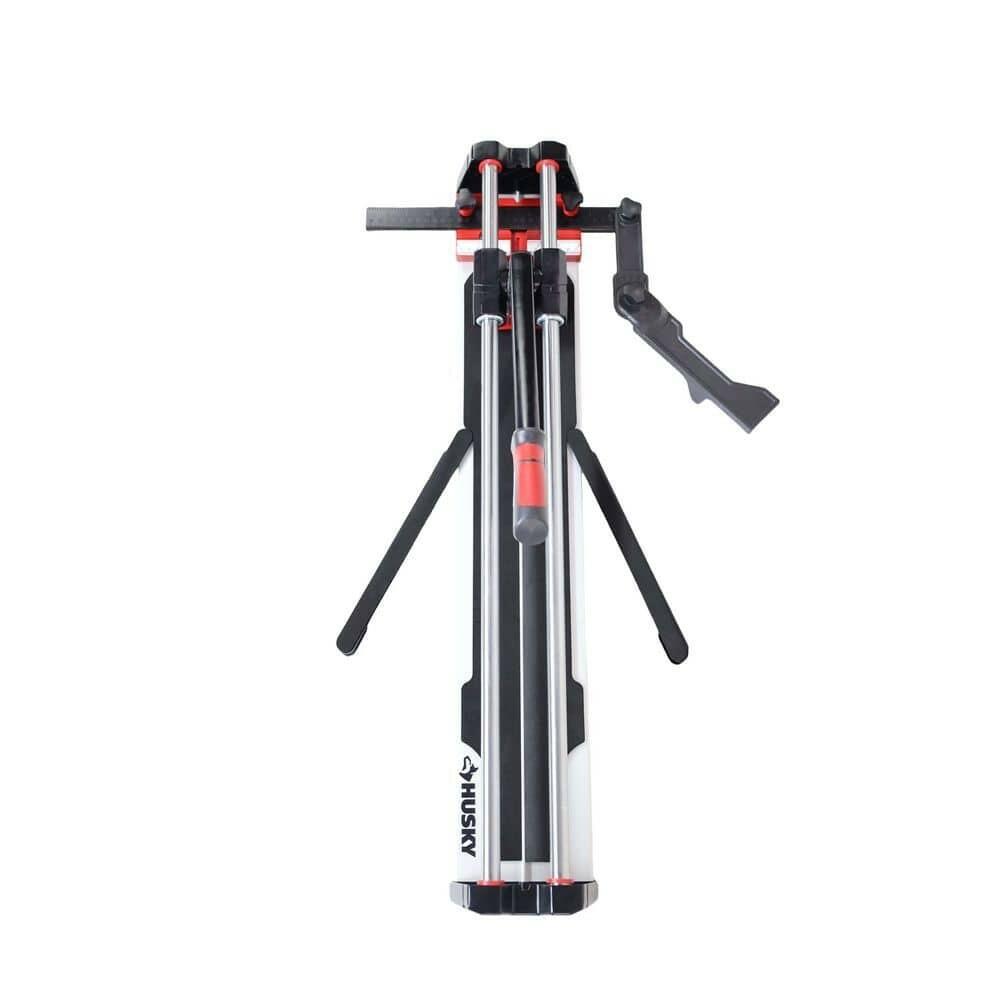 Husky 28 in. Tile Cutter with Tungsten Carbide Blade and Adjustable Gauge