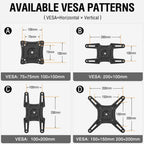 ELIVED Full Motion TV Monitor Wall Mount for Most 14-42 Inch LED LCD Flat Screen