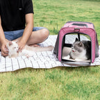 OPEN BOX - GAPZER Pet Carrier for Large and Medium Cats, Soft-Sided Pet Carrier