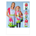 KWIK-SEW PATTERNS K4105 Misses'/Girls'/Dolls' Aprons, in One Envelope (S - L)
