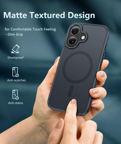 FNTCASE for iPhone 16 Phone Case: Compatible with MagSafe Slim Shockproof