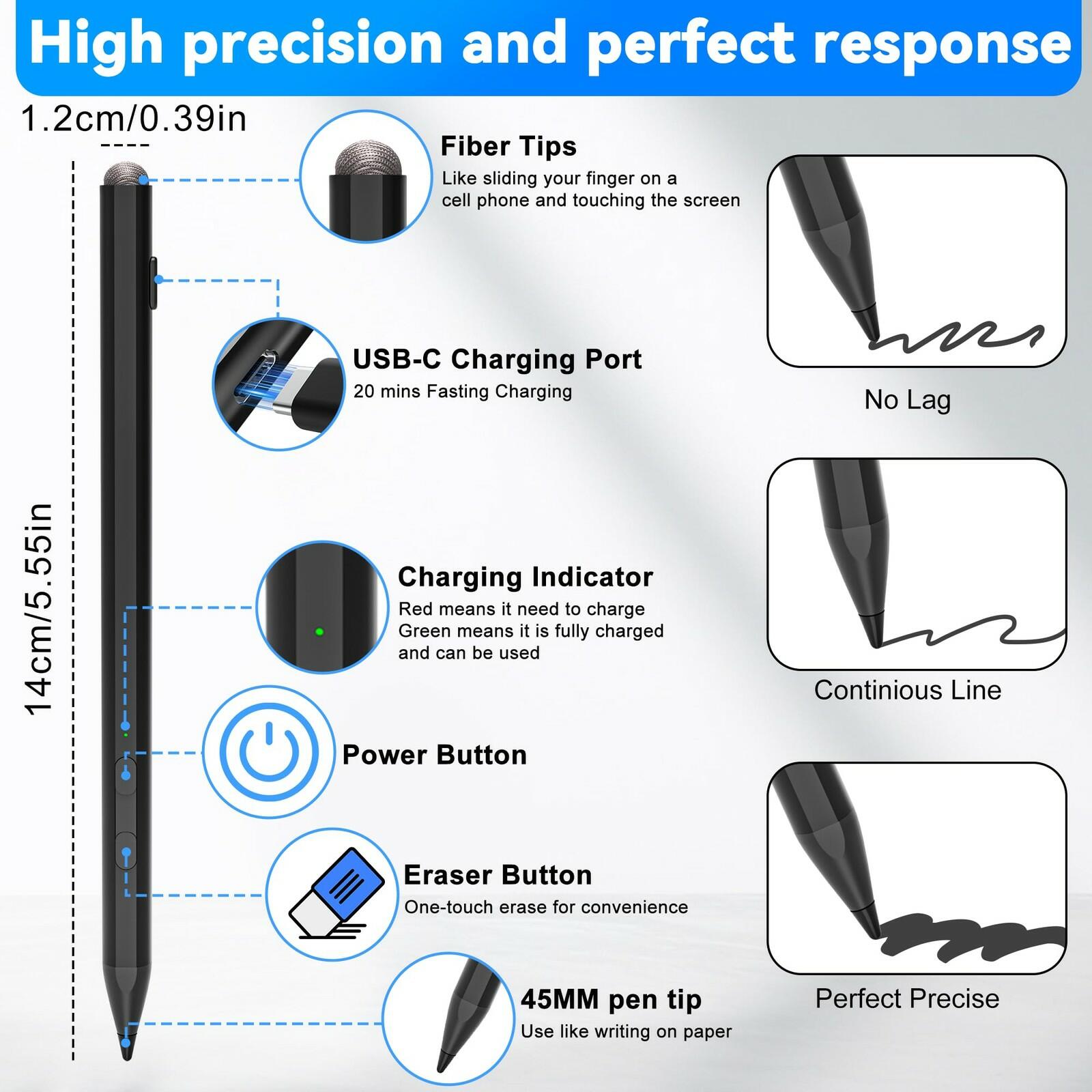 USI 2.0 Stylus for Amazon Fire Max 11 and Chromebook - Lenovo/Acer/ASUS/HP,