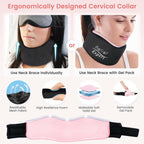 Soft Neck Brace with Hot and Cold Gel Pack – Adjustable Cervical Collar for Men