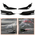 skkyoro Front & Rear Bumper Splitter Lip 4PCS for Honda Accord 4 Door Sedan 2016-2017 HFP Style Front & Rear Side Corner Spats Apron (Glossy Black)