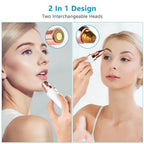 Facial Hair Remover for Women Nose Hair Trimmer Rechargeable 2-1 Eyebrow Razor