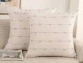 NUYECY Set of 2 Boho Throw Pillow Covers 28x28,Stone Grey and White Neutral