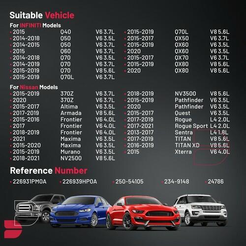BDFHYK 234-9148 O2 Oxygen Sensor Upstream Left or Right, Compatible with Nissan