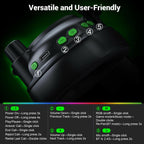 Krysenix 2.4 GHz Wireless Gaming Headset for PC, PS5, PS4, Switch, Mac,