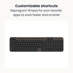 Contour Balance Keyboard: Full-Size Wireless Keyboard with USB Receiver, US