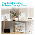 PEGZONE Clamp-on Desk Pegboard, 16.5" x 12.6"  Desk Organizer for Office Gaming