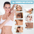 Facial Epilator for Women, Painless Electric Razors for Silk Skin, Portable