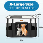 Dog Playpen - Foldable Cat Play Pens for Pubby, Kitten, Rabbit, Portable Pet