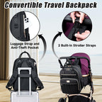 Tealari Diaper Bag Backpack,Stylish Baby Diaper Bag, Waterproof Travel Diaper