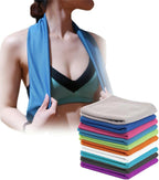 SMALLElectric 4 Packs Microfiber Cooling Towel (40"x 12"), Ice & Chilly Stay