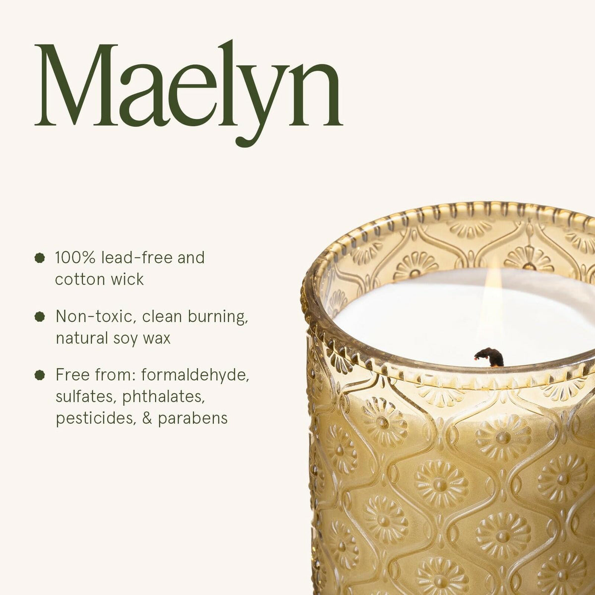 LA JOLIE MUSE Ginger & White Musk Candles | Ginger, Lemongrass & Musk | 6 oz Soy