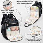 Tealari Diaper Bag Backpack,Stylish Baby Diaper Bag, Waterproof Travel Diaper