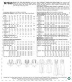 McCall Patterns Misses V Square-Neck Top/Tunic and Dresses