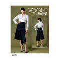 Vogue V1638A5 Easy Women's Fitted Asymmetrical Skirt Sewing Patterns, Sizes