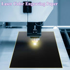 4 Pieces Black Laser Engraving Marking Paper 39x27CM Engraving Color Paper Laser
