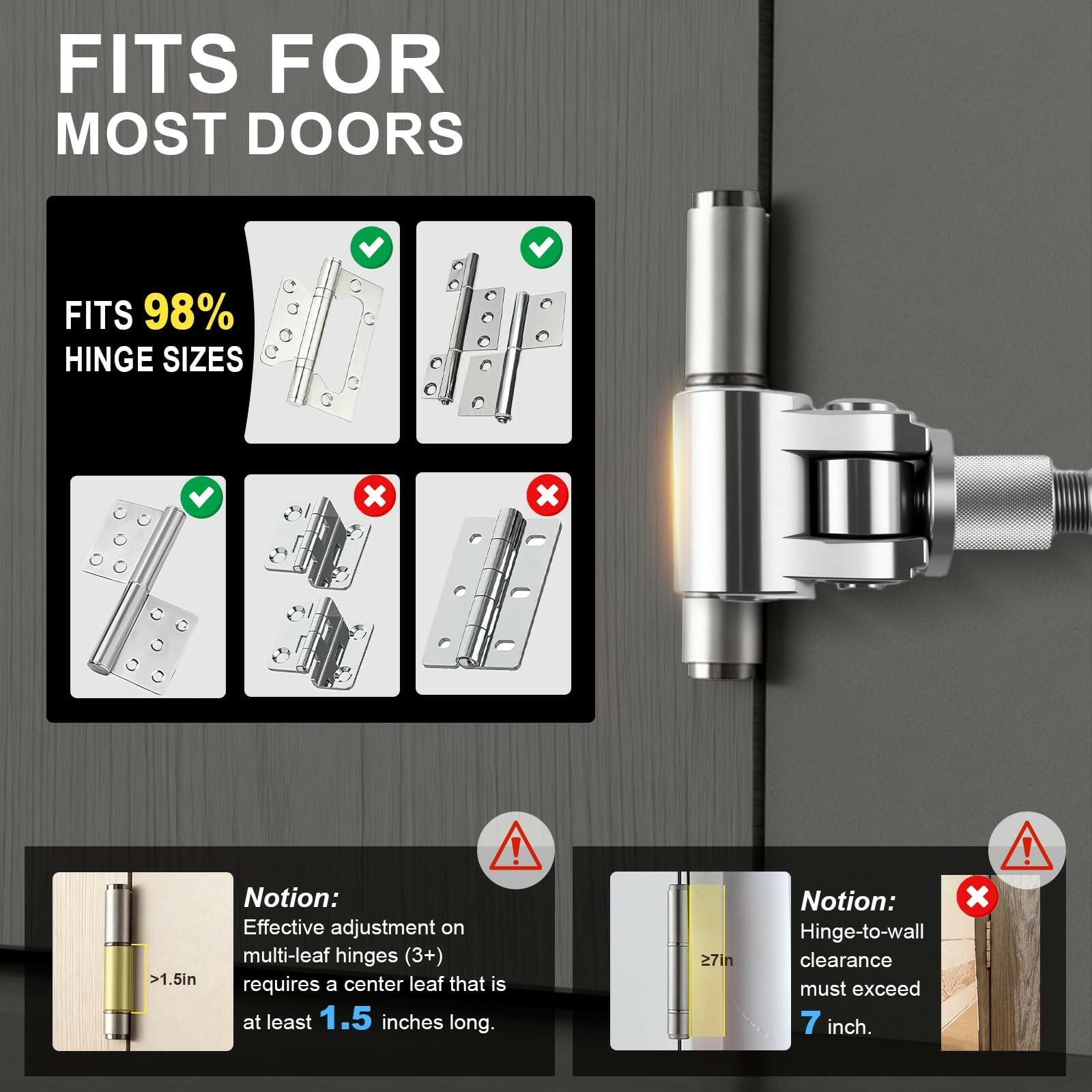 Jourcyna Upgraded Door Hinge Adjustment Tool, Adjustable Hinges Wrench,