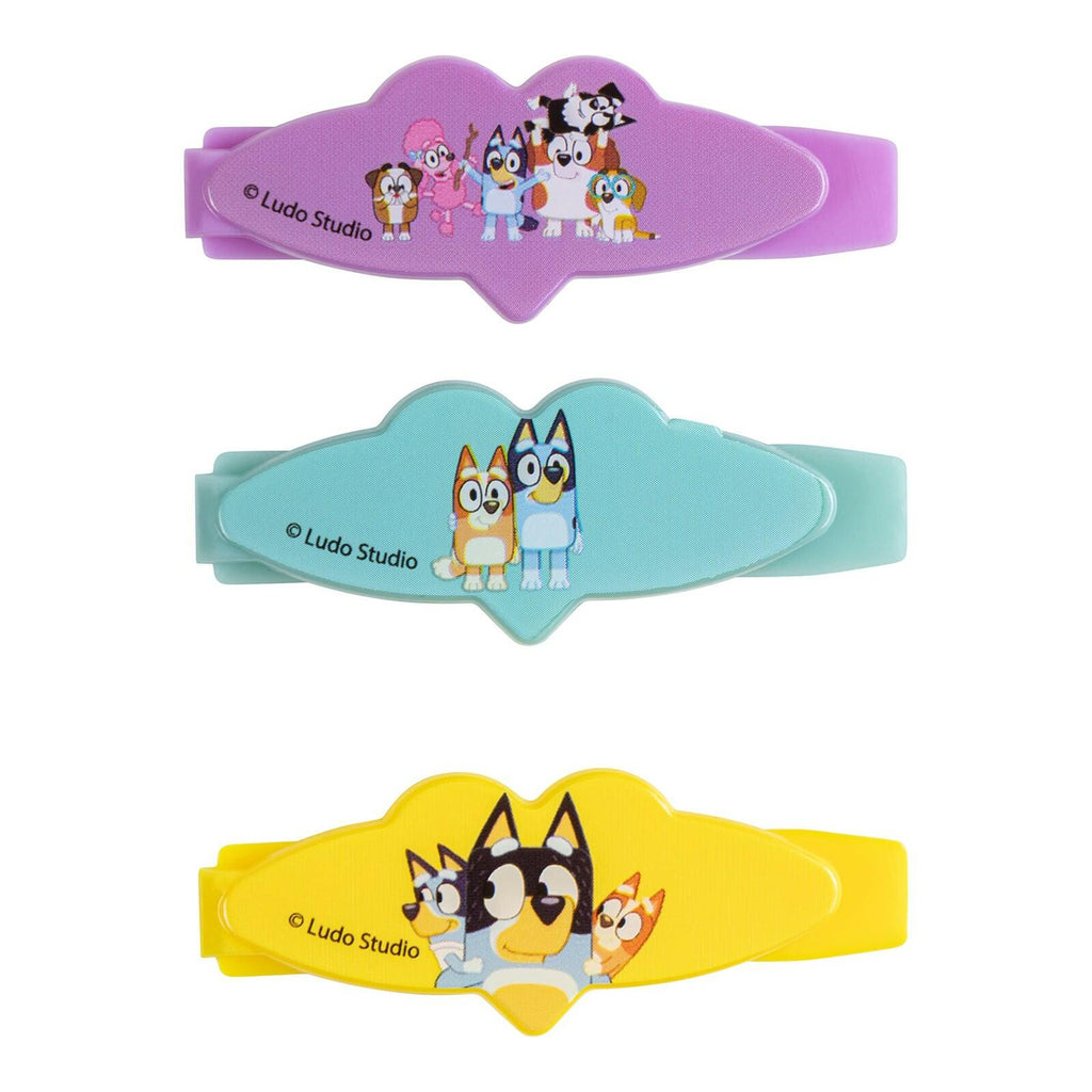 Luv Her Bluey Girls 20 Piece Accessory Set with 3 Barrettes, 4 Snap Hair Clips,