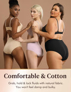 3 Pack Medium AIRCUTE Washable Urine Absorbency Incontinence Underwear for Women