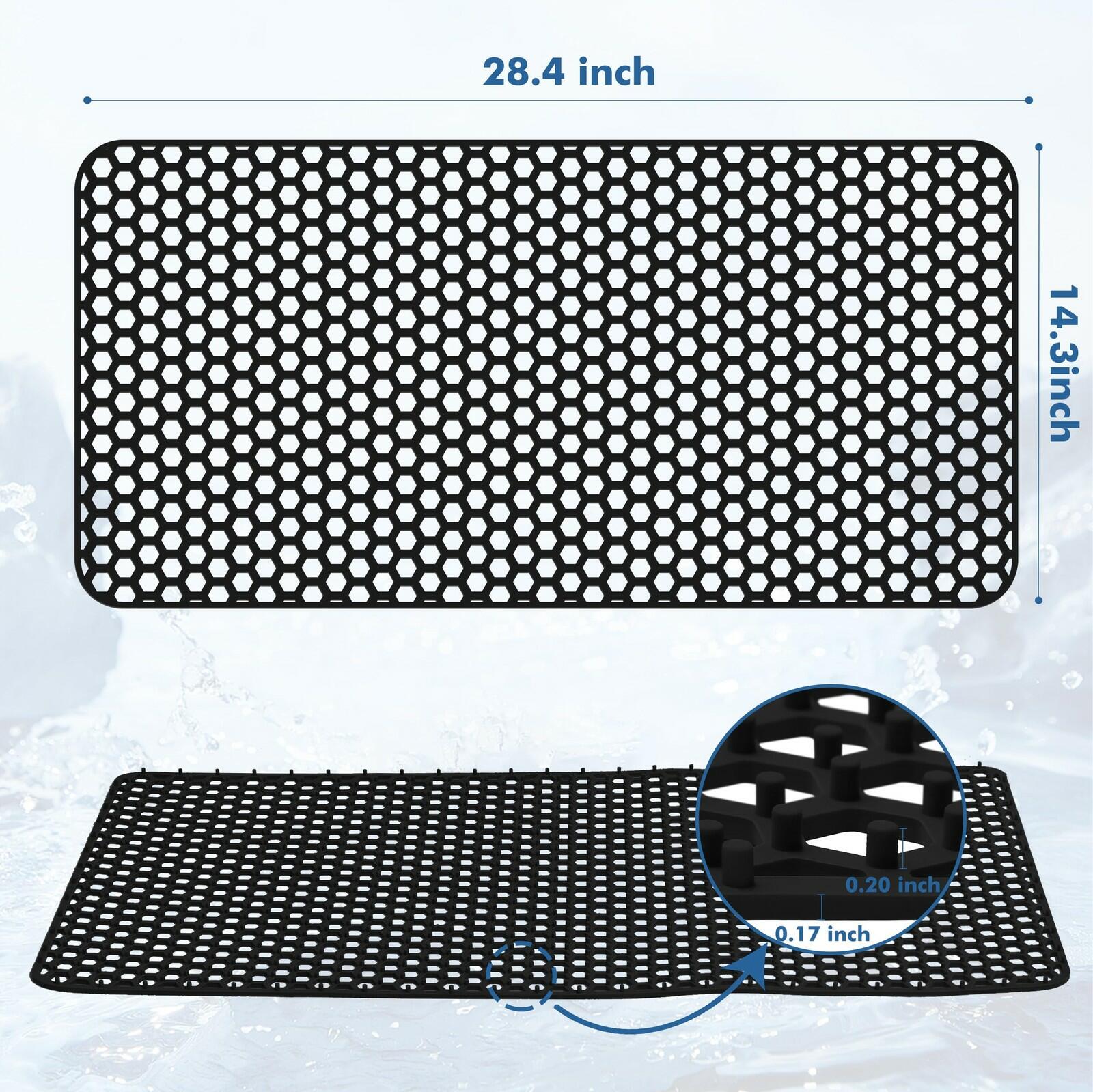 Bestjing Silicone Sink Protectors for Kitchen Sink - 28.4"x 14.3" Kitchen
