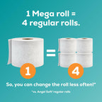 Angel Soft Toilet Paper, 18 Mega Rolls = 72 Regular Rolls, Soft and Strong