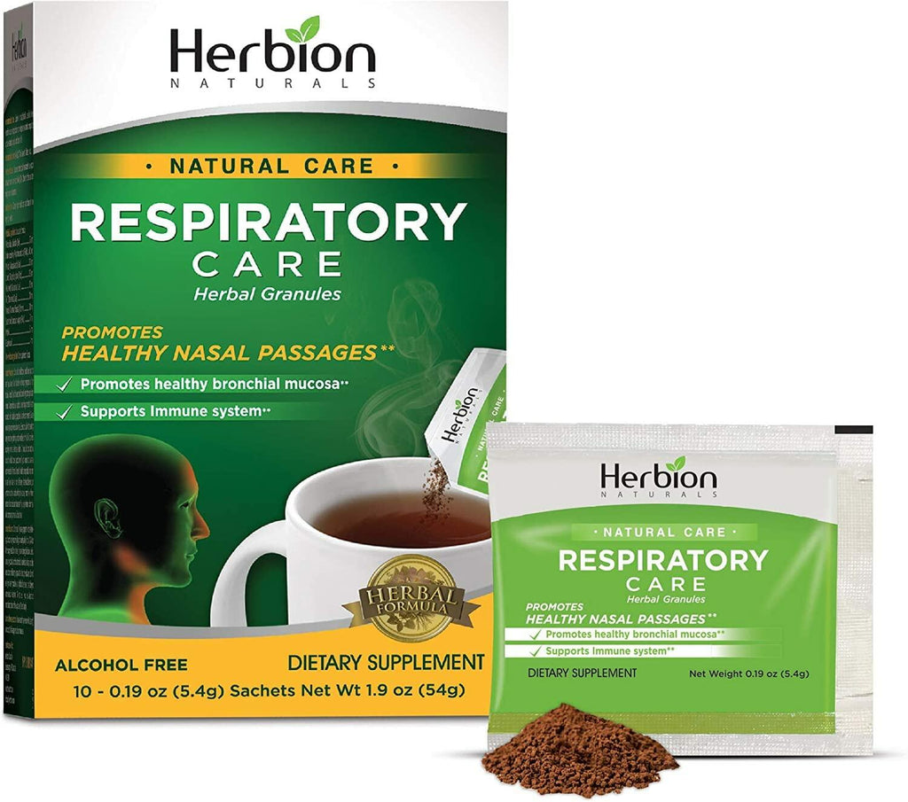 1 Pack of 10 HERBION Naturals Respiratory Care Herbal Granules, for The