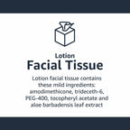 15 Packs of 75 Amazon Basics Facial Tissue with Lotion, 2-Ply, 1350 Count,