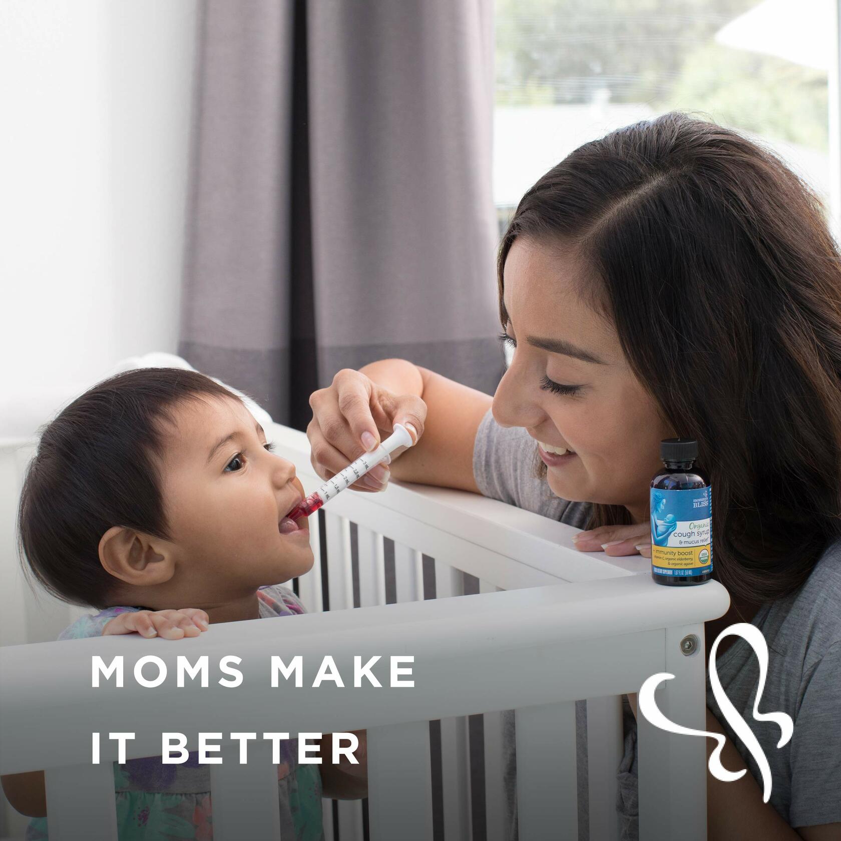 Pack of 2 Mommy's Bliss Organic Baby Cough Syrup & Mucus Relief, Day and Night