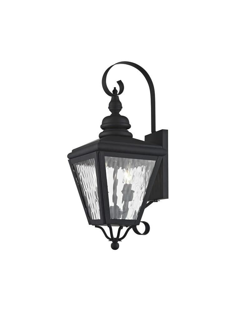 Livex Lighting 2031-01 Transitional Two Light Outdoor Wall Lantern from