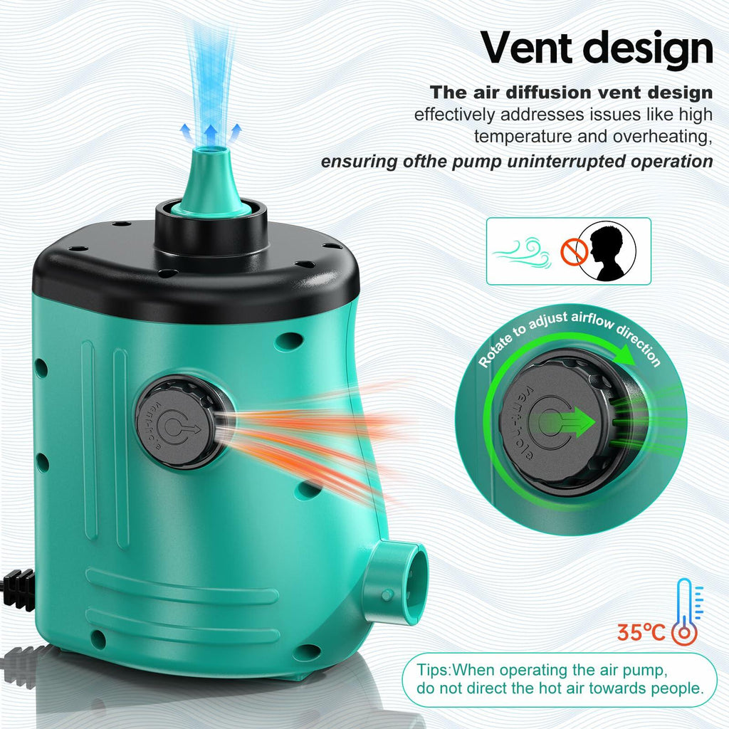 Elefor Massage Gun Deep Tissue,PercussioAir Mattress Pump for Balloons Pool