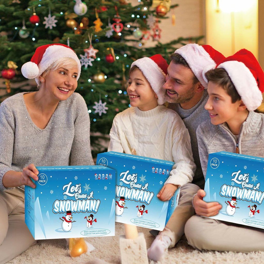 30 Pack Snowman Kit - Build a Snowman Kit DIY Christmas Craft Gifts - Creative