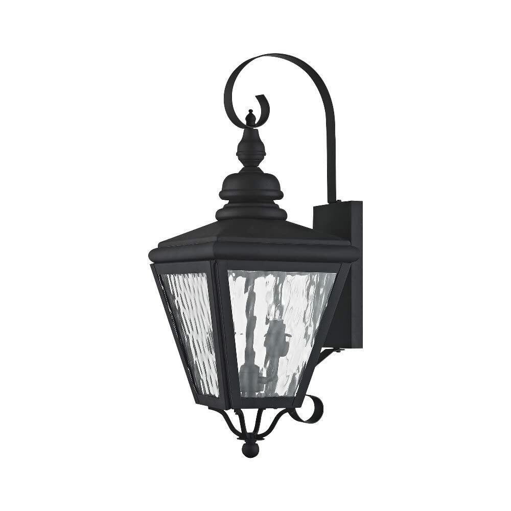 Livex Lighting 2031-01 Transitional Two Light Outdoor Wall Lantern from