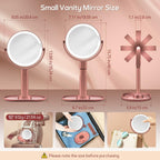 B Beauty Planet Makeup Mirror with Lights, Lighted Magnifying Mirror 30X with 3