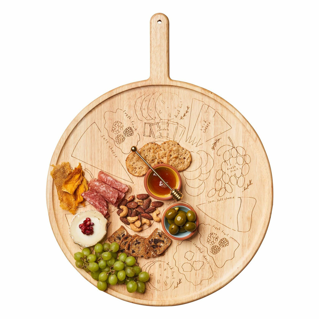 Sophistiplate Charcuterie Board with Placement Guide 22 x 17  Best Gift for