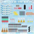 30 Pack Snowman Kit - Build a Snowman Kit DIY Christmas Craft Gifts - Creative
