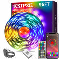KSIPZE 96ft Led Strip Lights RGB Music Sync Color Changing Bluetooth Led Lights