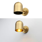 Pathson Set of 2 Hardwired Wall Sconce Dimmer Switch, Brass Finish Wall Light