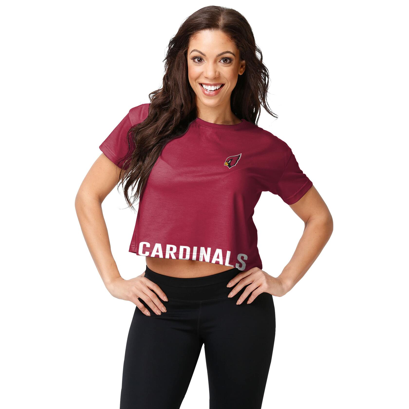 Small Arizona Cardinals NFL Womens Bottom Line Crop Top